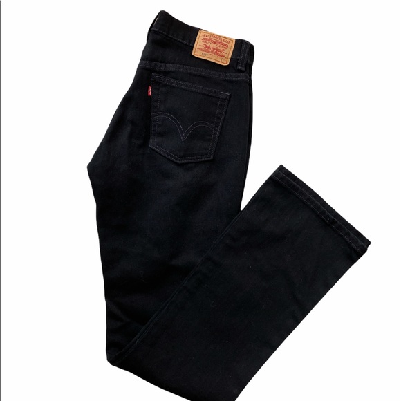 VTG Levi’s 515 Black Denim Bootcut Jeans black 6L - Picture 4 of 7